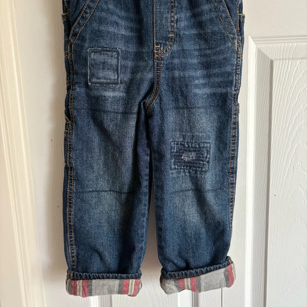 Osh kosh fleece lined overalls